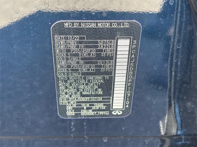 used 2023 INFINITI QX50 car, priced at $32,800