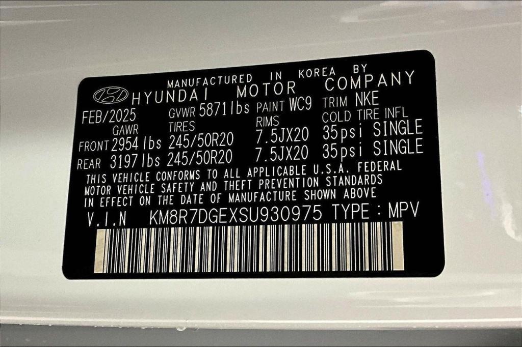 new 2025 Hyundai Palisade car, priced at $57,505