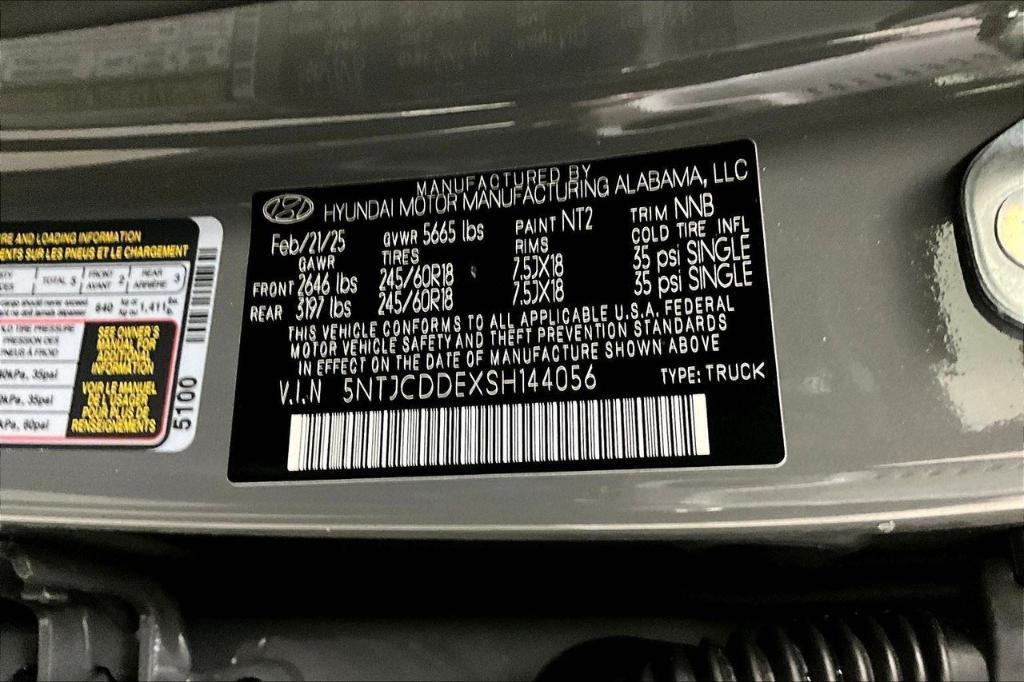 new 2025 Hyundai SANTA CRUZ car, priced at $35,455