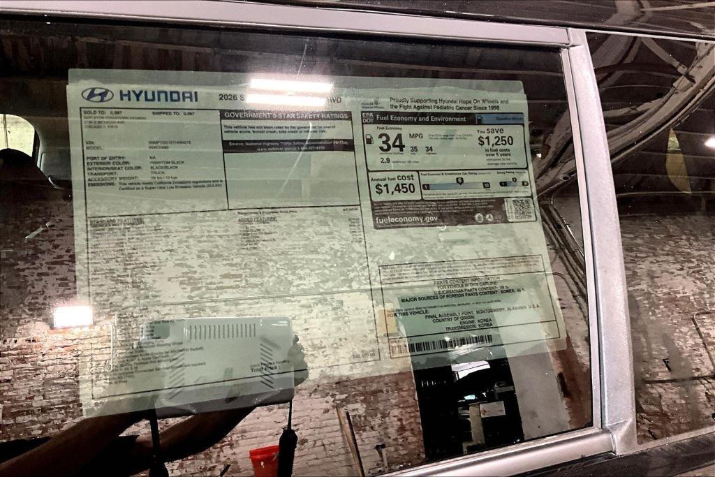 new 2026 Hyundai SANTA FE HEV car, priced at $39,791