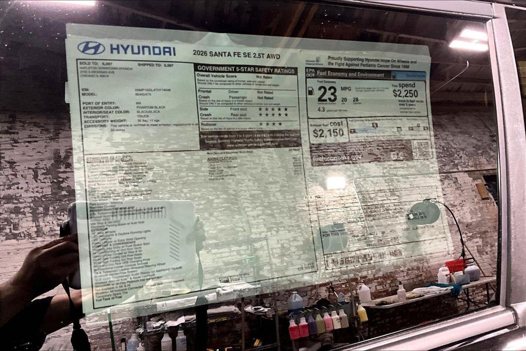 new 2026 Hyundai Santa Fe car, priced at $34,641