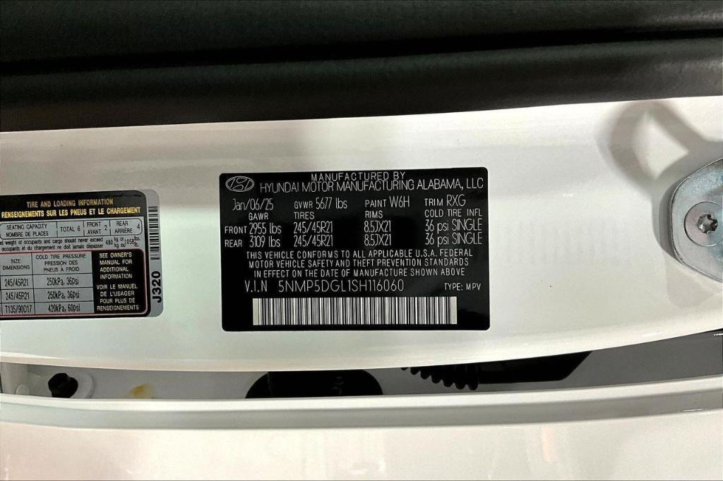 new 2025 Hyundai Santa Fe car, priced at $49,359