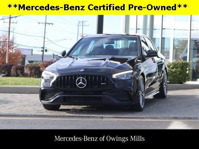 used 2023 Mercedes-Benz AMG C 43 car, priced at $53,900