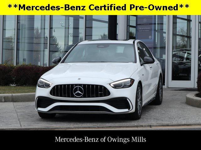 used 2023 Mercedes-Benz AMG C 43 car, priced at $50,900