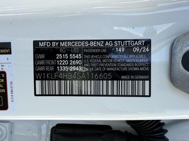 new 2025 Mercedes-Benz E-Class car, priced at $67,495