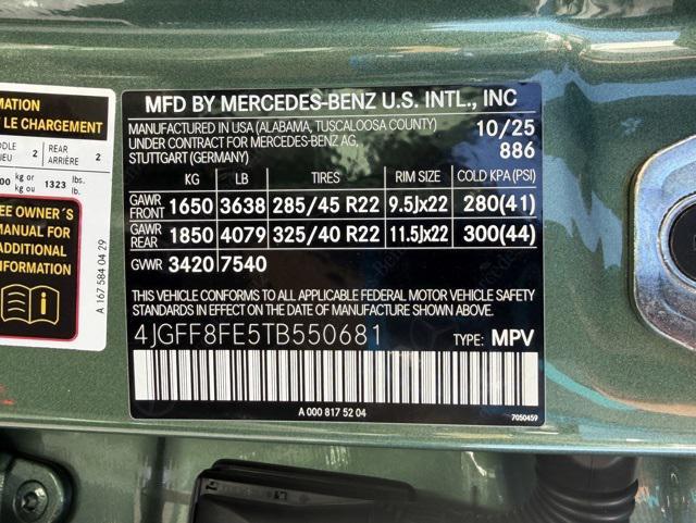 new 2026 Mercedes-Benz GLS 580 car, priced at $128,175