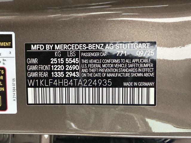 new 2026 Mercedes-Benz E-Class car, priced at $75,650