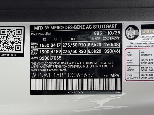 new 2026 Mercedes-Benz G-Class car, priced at $172,955