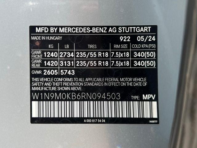 new 2024 Mercedes-Benz EQB 300 car, priced at $60,130