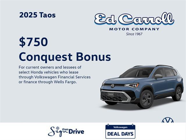 new 2025 Volkswagen Taos car, priced at $29,119