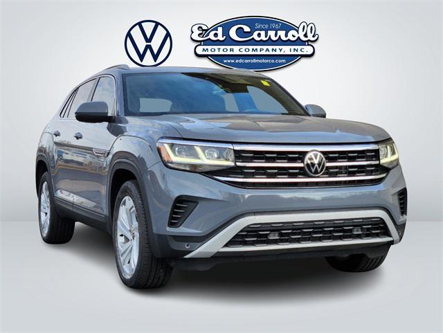 used 2021 Volkswagen Atlas Cross Sport car, priced at $27,399