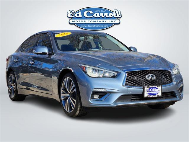 used 2018 INFINITI Q50 Hybrid car, priced at $17,658