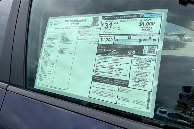 new 2025 Nissan Rogue car, priced at $31,067