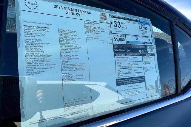 new 2024 Nissan Sentra car, priced at $25,616