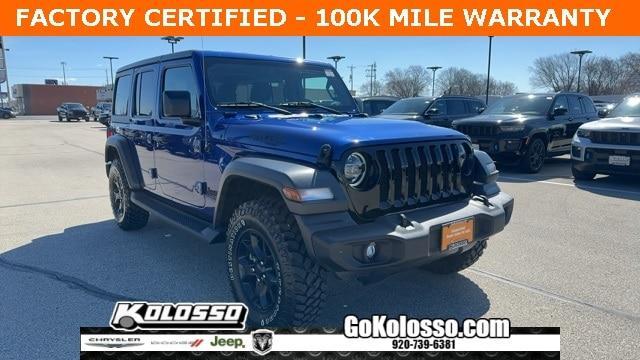 used 2020 Jeep Wrangler Unlimited car, priced at $39,270