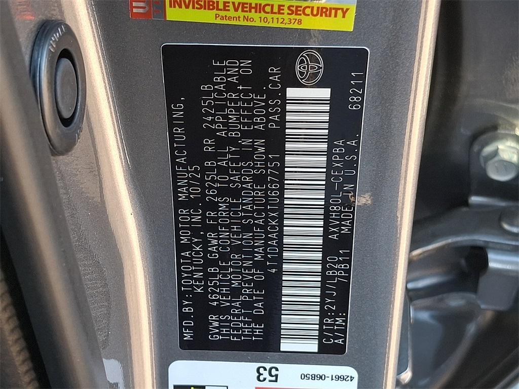 new 2026 Toyota Camry car, priced at $39,344