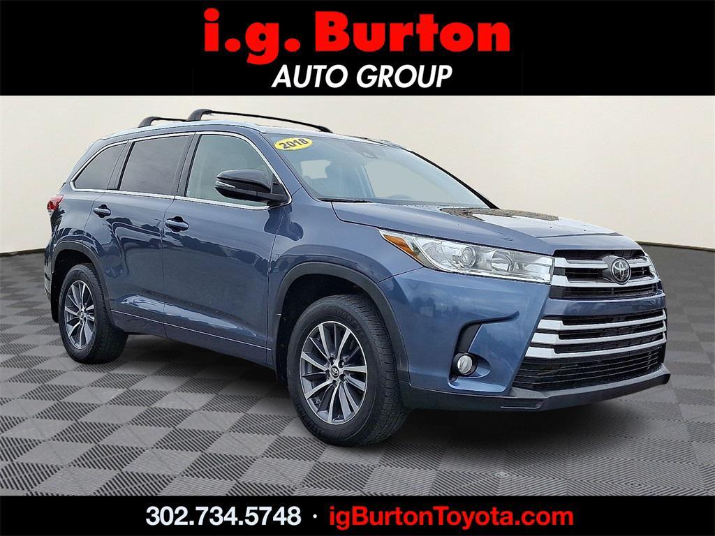 used 2018 Toyota Highlander car, priced at $24,000
