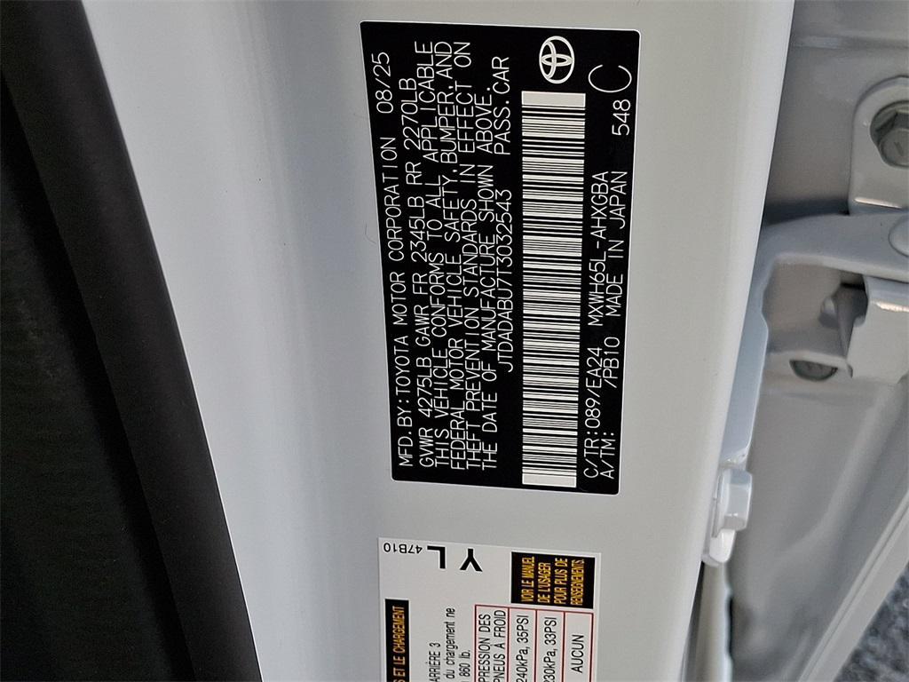 new 2026 Toyota Prius car, priced at $38,598