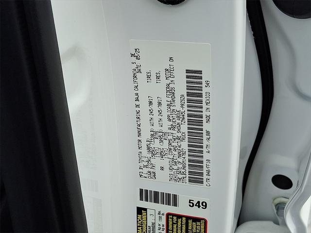 new 2025 Toyota Tacoma car, priced at $40,637