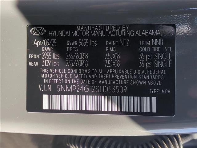 new 2025 Hyundai Santa Fe car, priced at $38,116