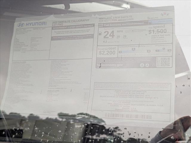 new 2025 Hyundai Santa Fe car, priced at $47,315