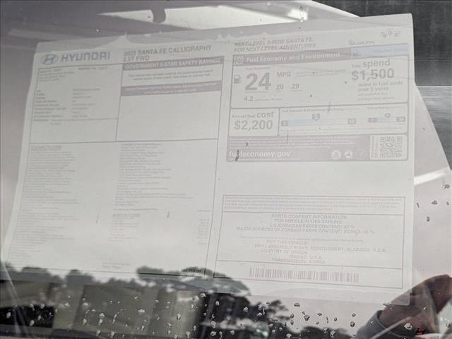 new 2025 Hyundai Santa Fe car, priced at $48,759
