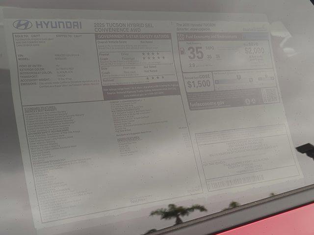 new 2025 Hyundai TUCSON Hybrid car, priced at $39,000