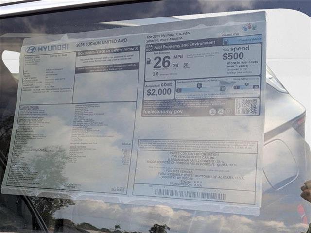 new 2025 Hyundai Tucson car, priced at $41,849