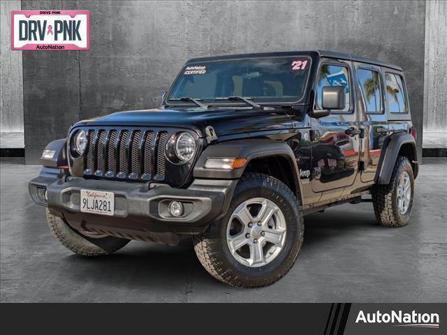 used 2021 Jeep Wrangler Unlimited car, priced at $24,741