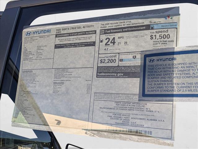 new 2025 Hyundai SANTA CRUZ car, priced at $37,295