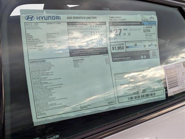 new 2025 Hyundai Sonata car, priced at $35,387