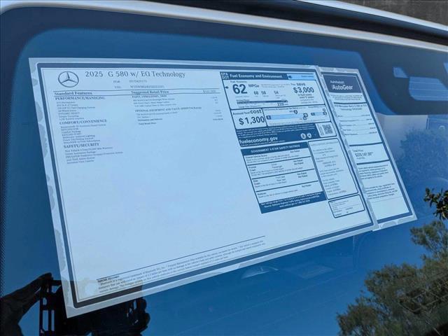 new 2025 Mercedes-Benz G-Class car, priced at $183,350
