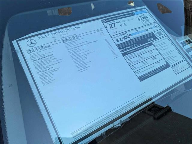 new 2024 Mercedes-Benz E-Class car, priced at $86,365