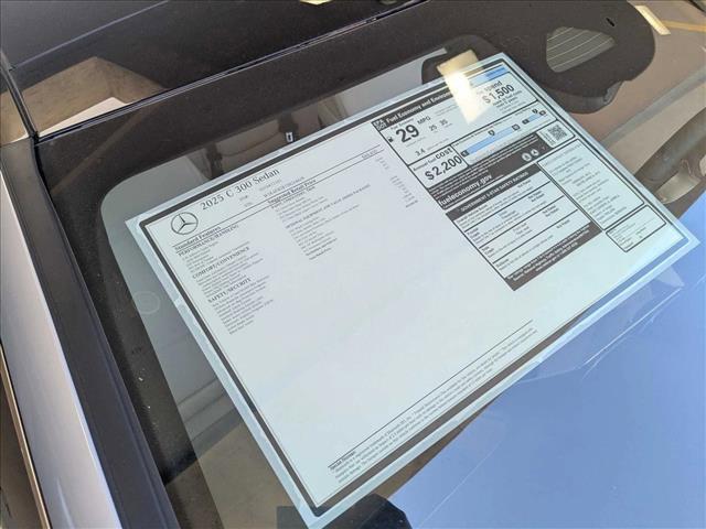new 2025 Mercedes-Benz C-Class car, priced at $52,065