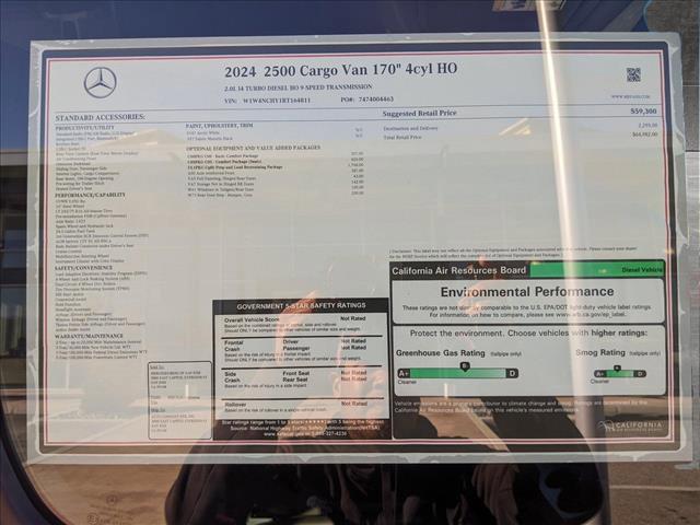 new 2024 Mercedes-Benz Sprinter 2500 car, priced at $64,982