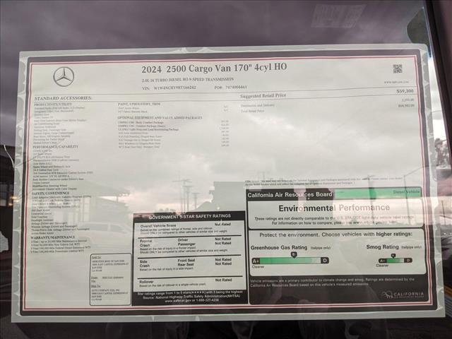 new 2024 Mercedes-Benz Sprinter 2500 car, priced at $64,982