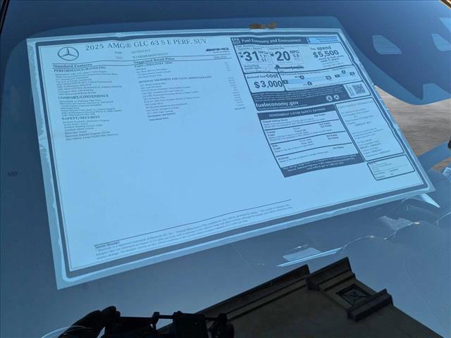 new 2025 Mercedes-Benz AMG GLC 63 car, priced at $92,210