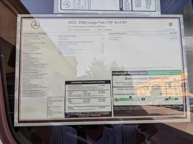 new 2025 Mercedes-Benz Sprinter 2500 car, priced at $61,972