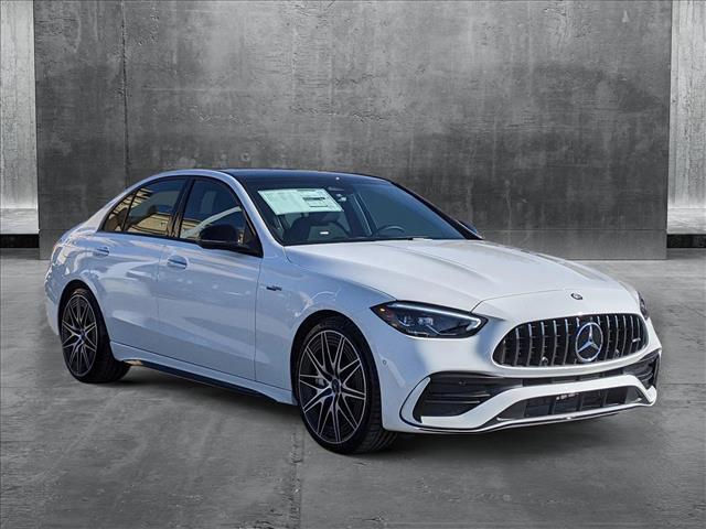 new 2025 Mercedes-Benz AMG C 43 car, priced at $67,415