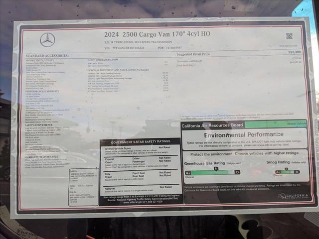 new 2024 Mercedes-Benz Sprinter 2500 car, priced at $64,982