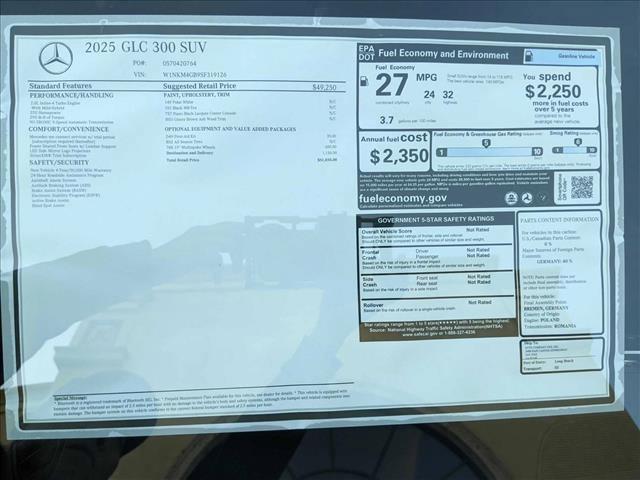 used 2025 Mercedes-Benz GLC 300 car, priced at $43,982