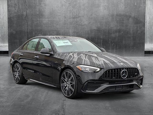 new 2025 Mercedes-Benz AMG C 43 car, priced at $73,125