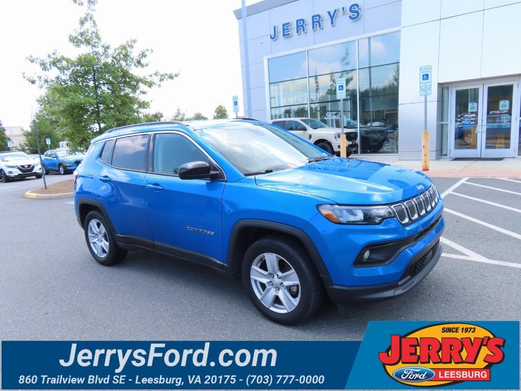 used 2022 Jeep Compass car, priced at $17,500