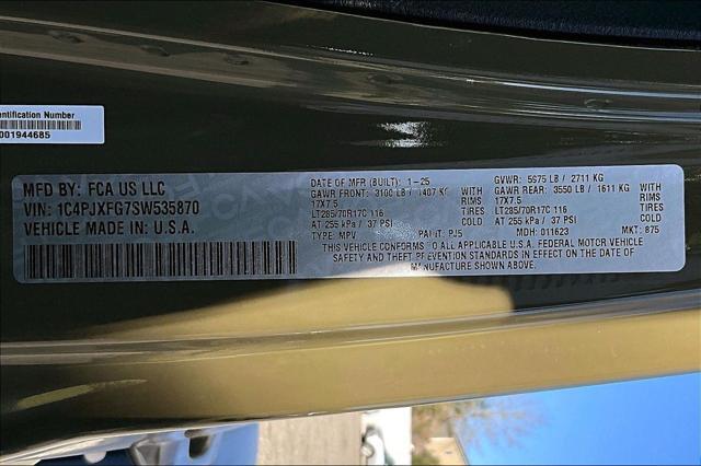 new 2025 Jeep Wrangler car, priced at $66,528