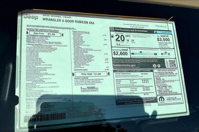 new 2025 Jeep Wrangler car, priced at $66,528