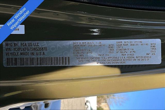 new 2025 Jeep Wrangler car, priced at $66,528