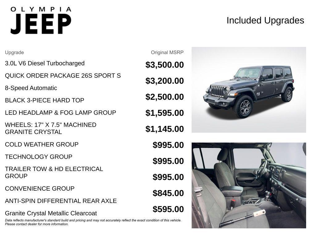 used 2021 Jeep Wrangler Unlimited car, priced at $32,998