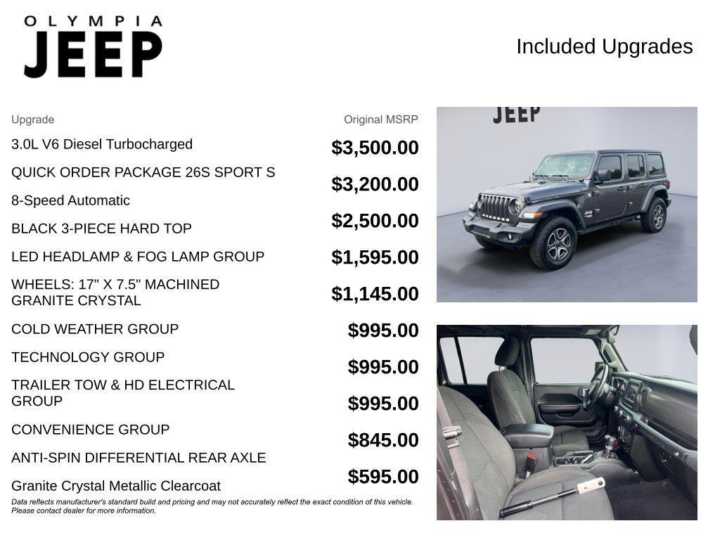 used 2021 Jeep Wrangler Unlimited car, priced at $30,488