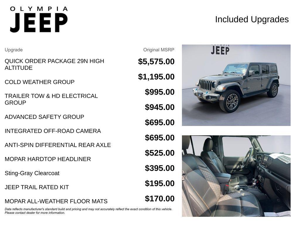 used 2022 Jeep Wrangler Unlimited 4xe car, priced at $33,288