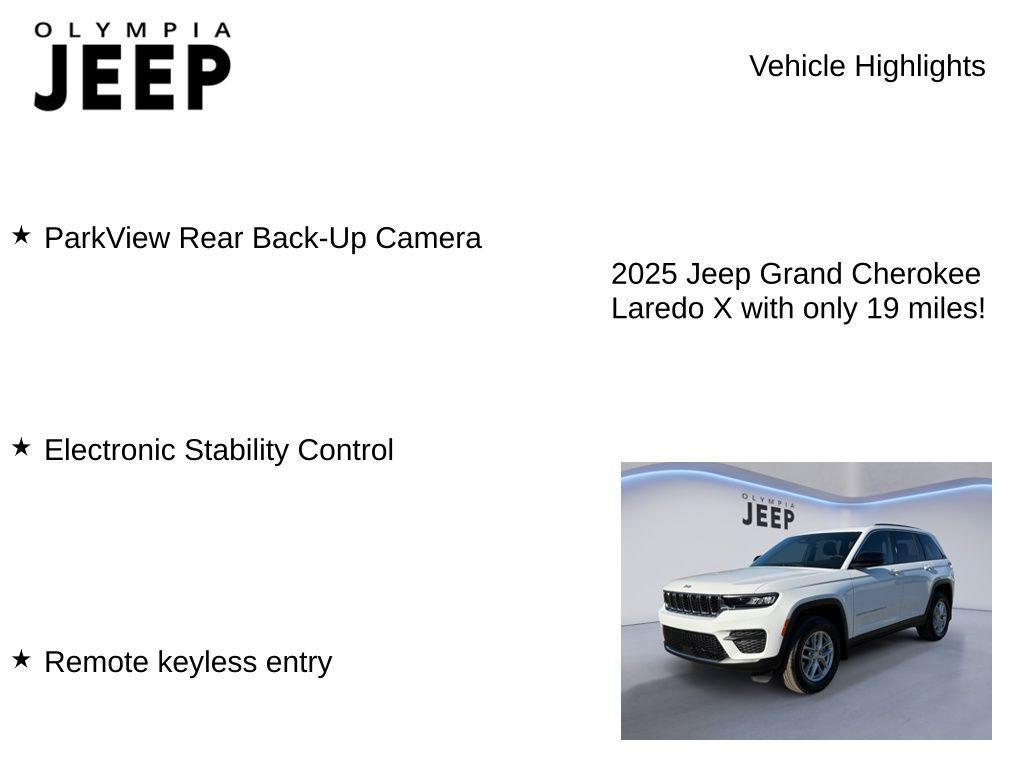 new 2025 Jeep Grand Cherokee car, priced at $31,782